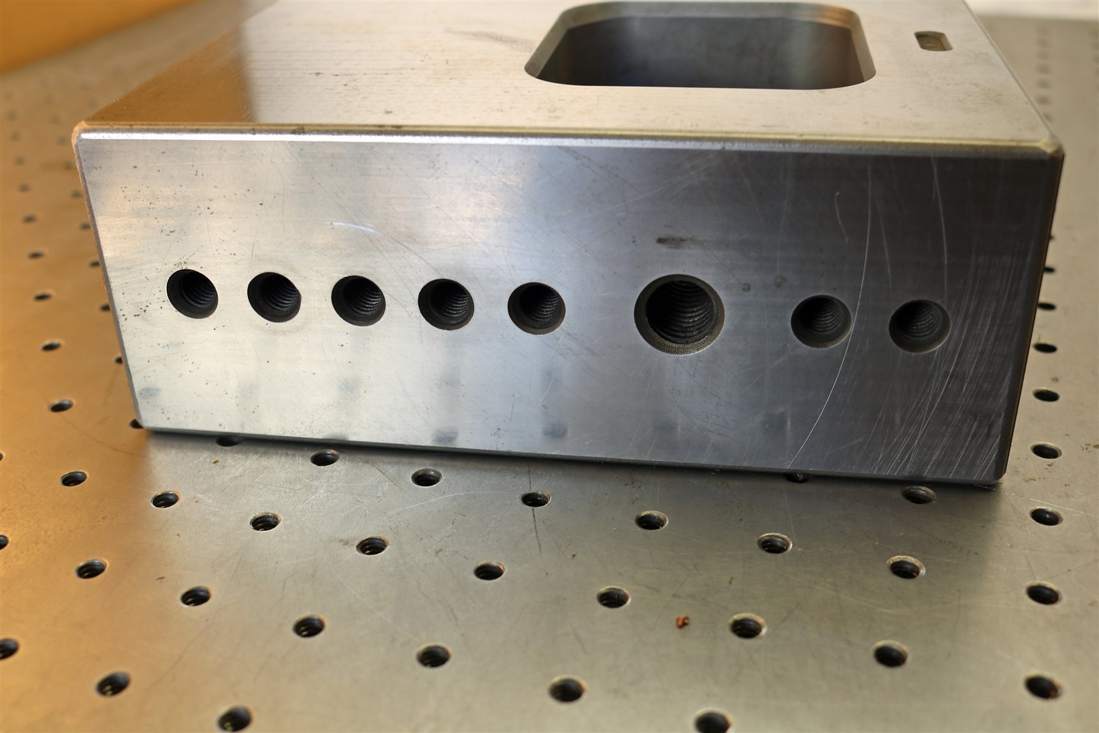 Jumbo Toolmaker Made 29 Lbs. Block, Fixture, Hardened & Ground - - E2868