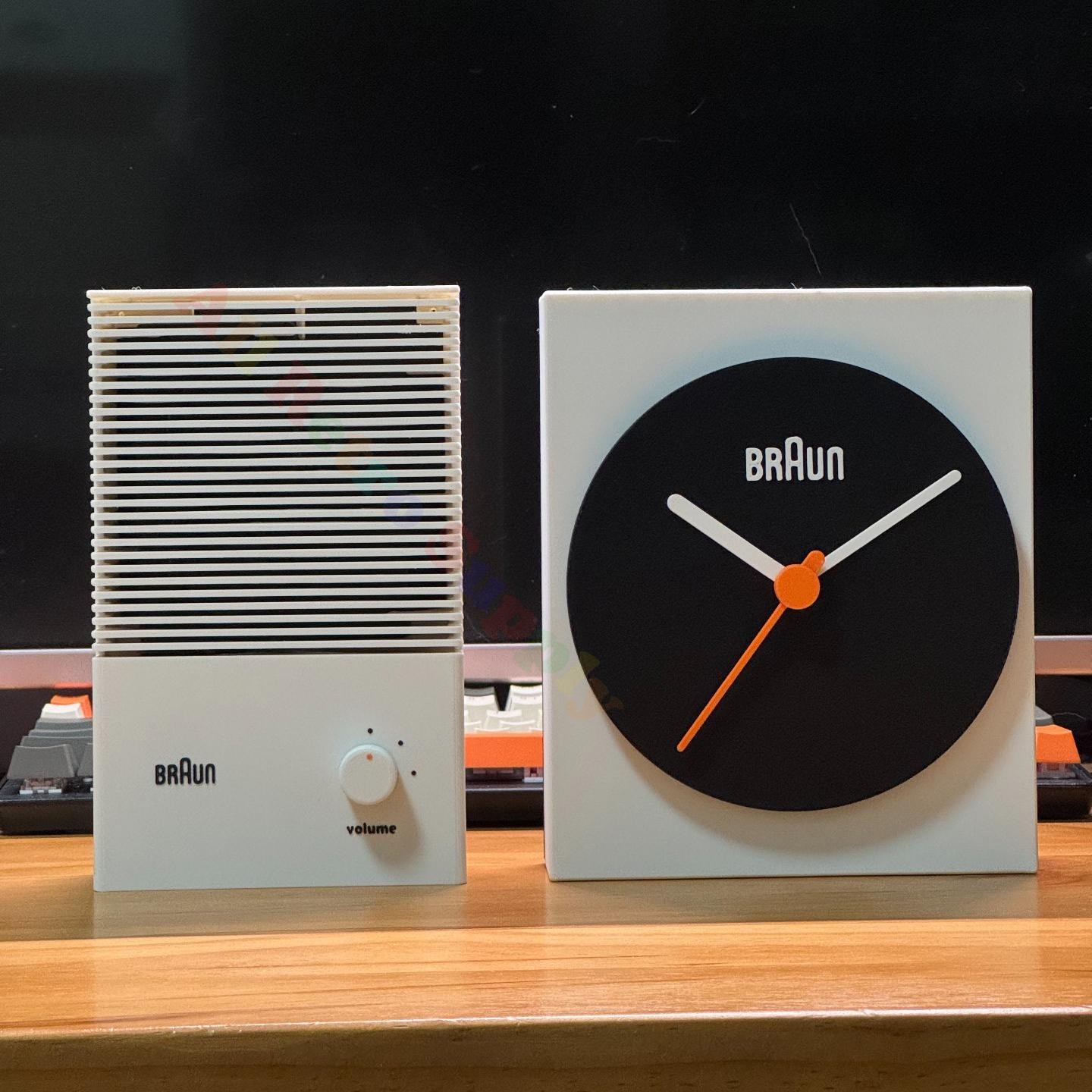 Handmade Retro Braun T3 Inspired Bluetooth Speaker-3D Print Case 100W Amplifier