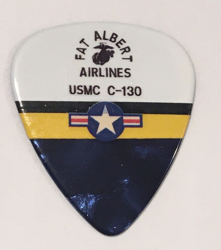 FAT ALBERT AIRLINES USMC Guitar Pick Hand Crafted