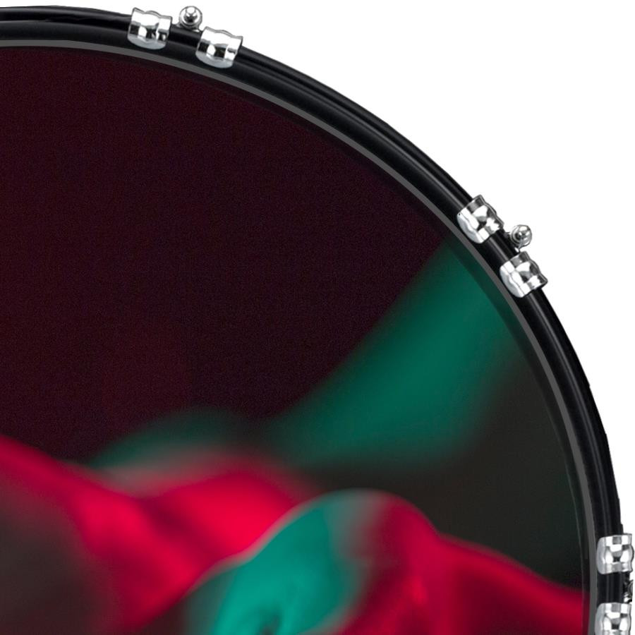20" Custom Bass Kick Drum Front Head Graphical Cupped Hands