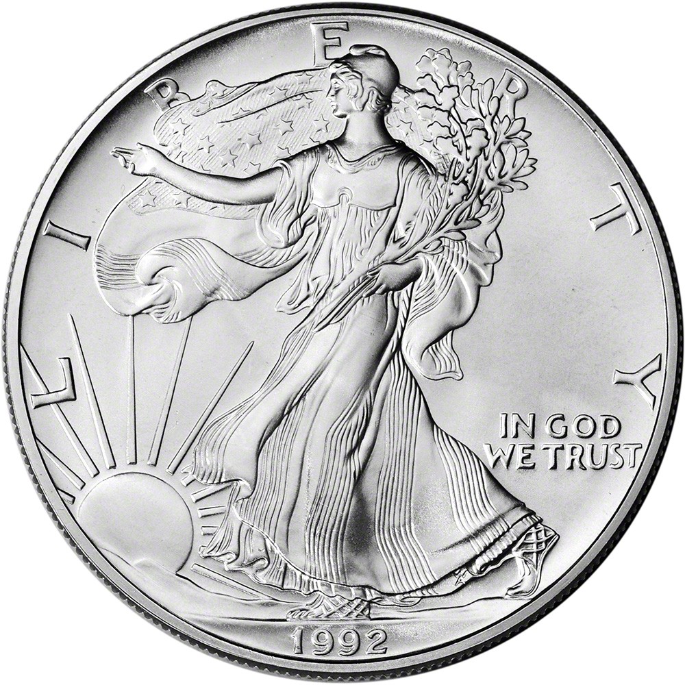 1992 American Silver Eagle Coin - NGC MS69