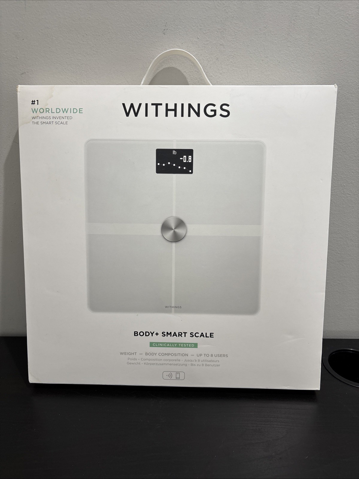 Withings Body+ Wi-Fi Smart Scale WB505 White Body Composition Monitor NEW SEALED