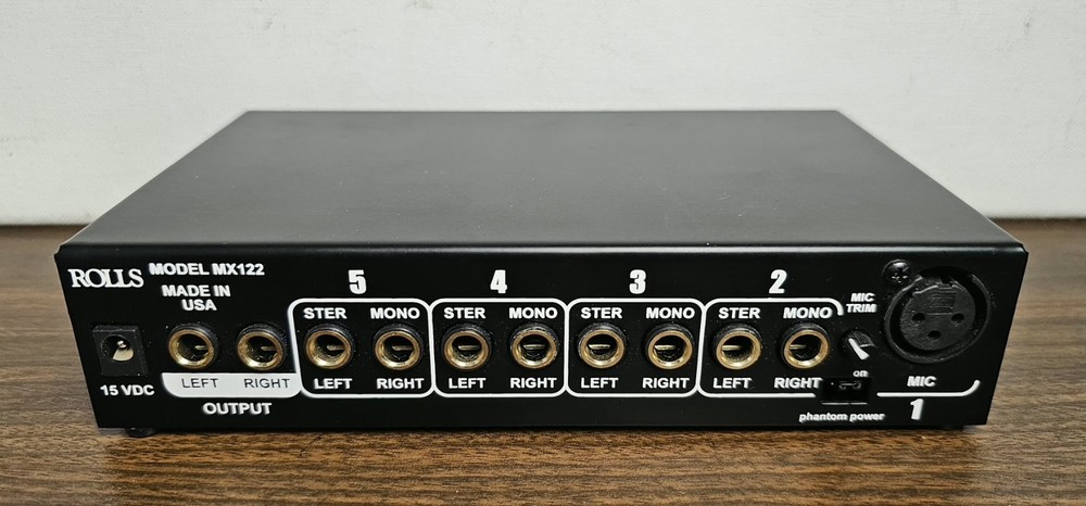 Rolls MX122 MiniMix Pro Mic/Source Mixer