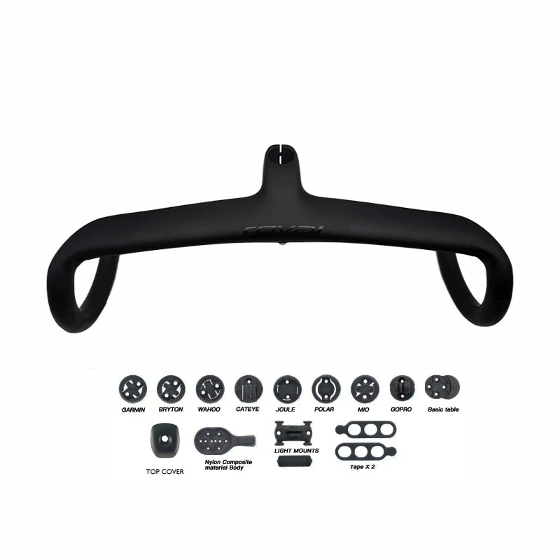 Full Internal Cable Routing Road Bicycle Handlebar Carbon Integrated Cockpit Bar