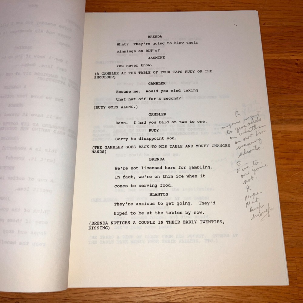 BAGDAD CAFE ('90) 9-Script Sandy Krinkski Story Editor Archive w/NOTES + COA!
