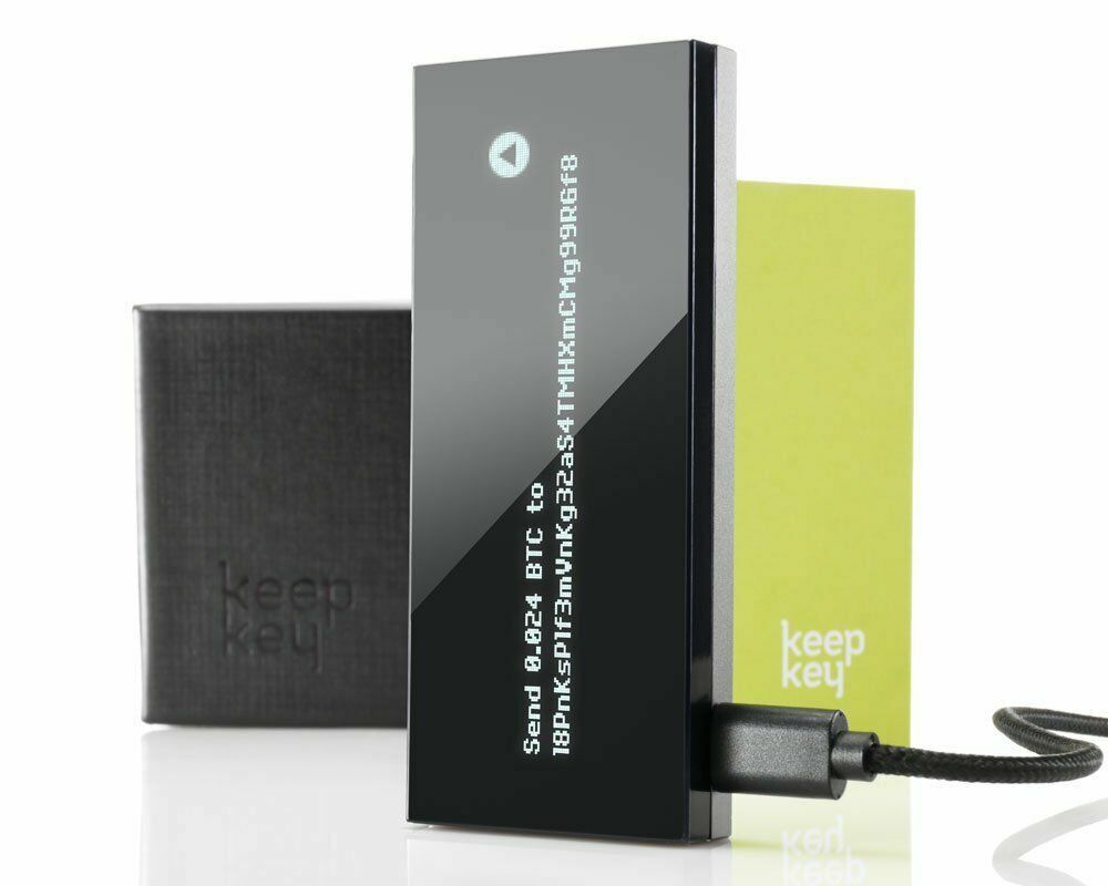 Keep key The Simple Cryptocurrency Hardware Wallet Black