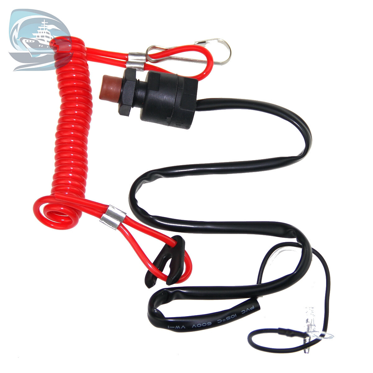6E9-82575-09 Kill Stop Switch Safety Lanyard for Yamaha Outboard Motor 15-40HP