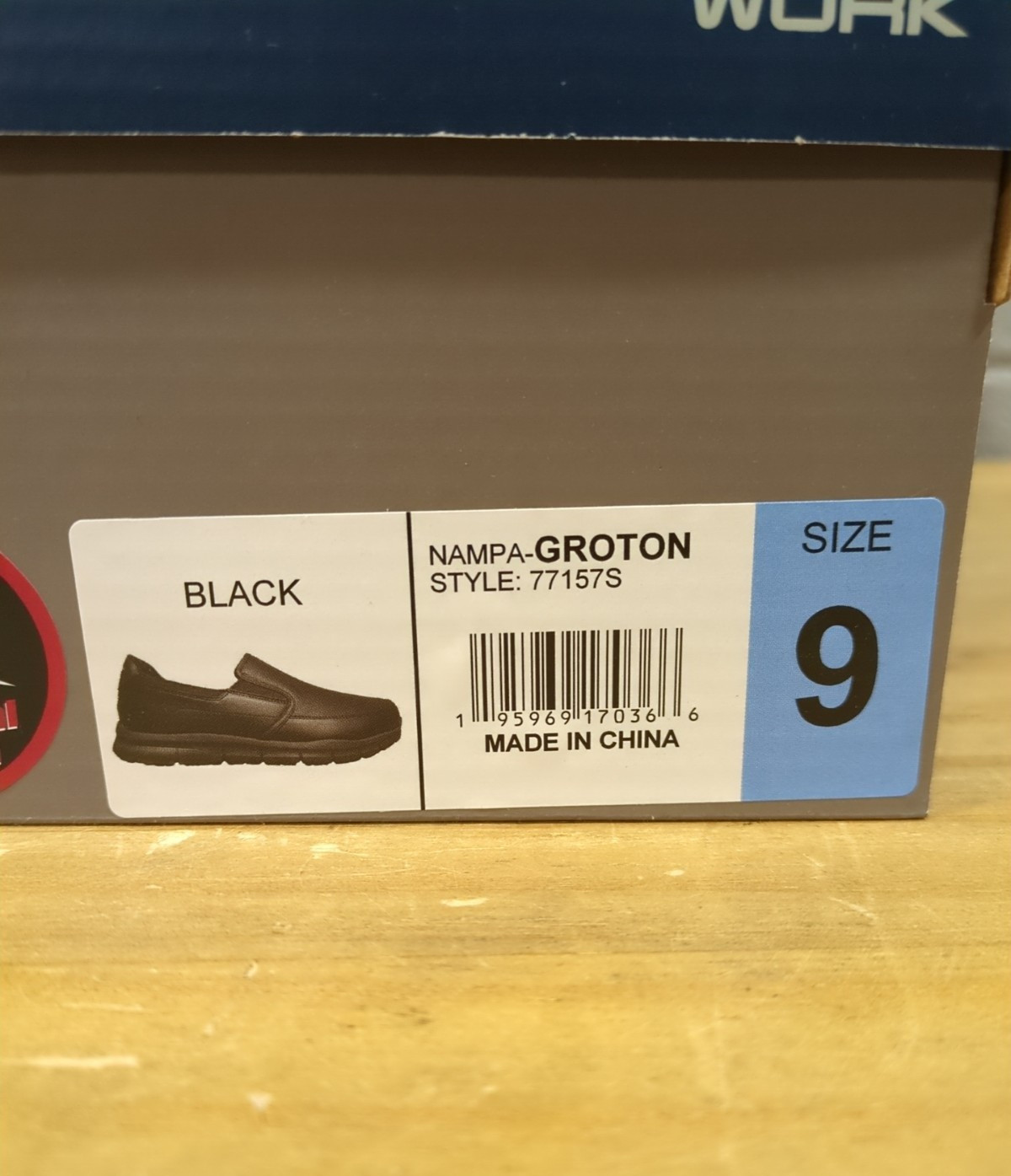 Skechers Shoes Mens 9 Groton Slip Resistant Relaxed Fit Work Slip On