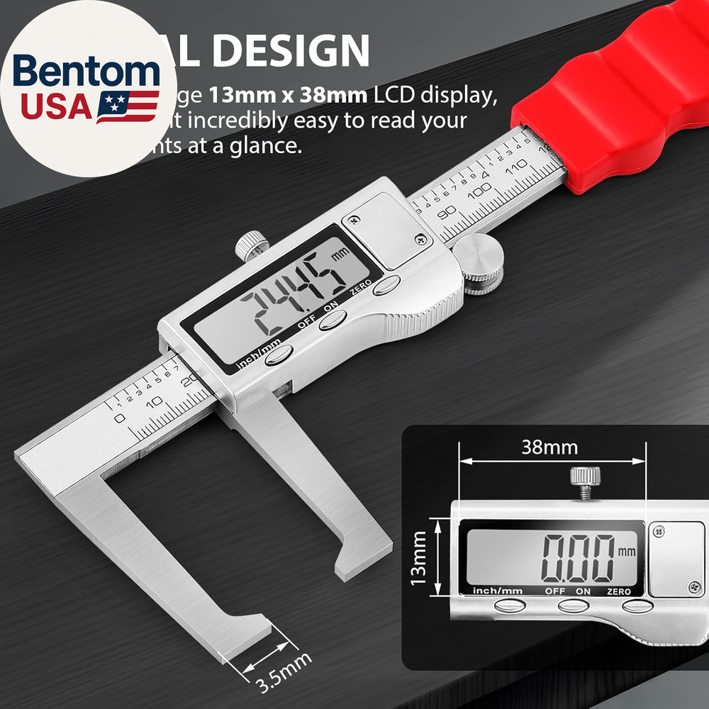 Digtal Caliper Disc Brake Rotor Micrometer Digital Caliper Measuring Tool for Di