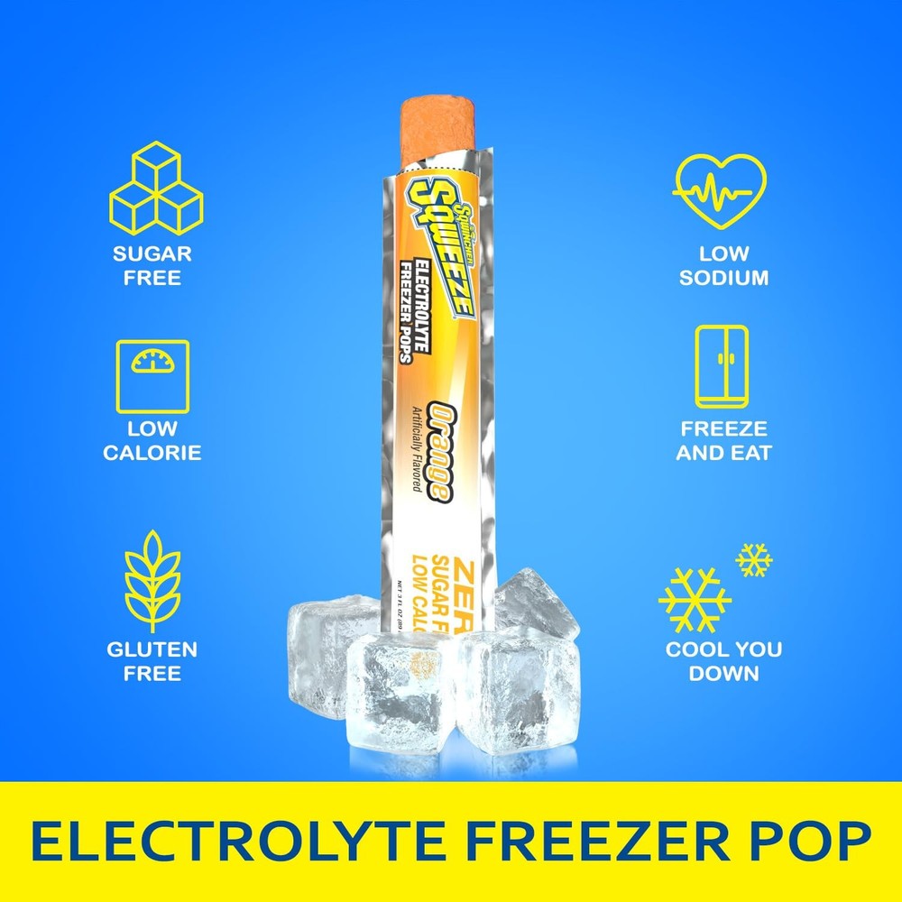 Electrolyte Freezer Pops Zero Sugar Assorted Flavors 50 Total Pops