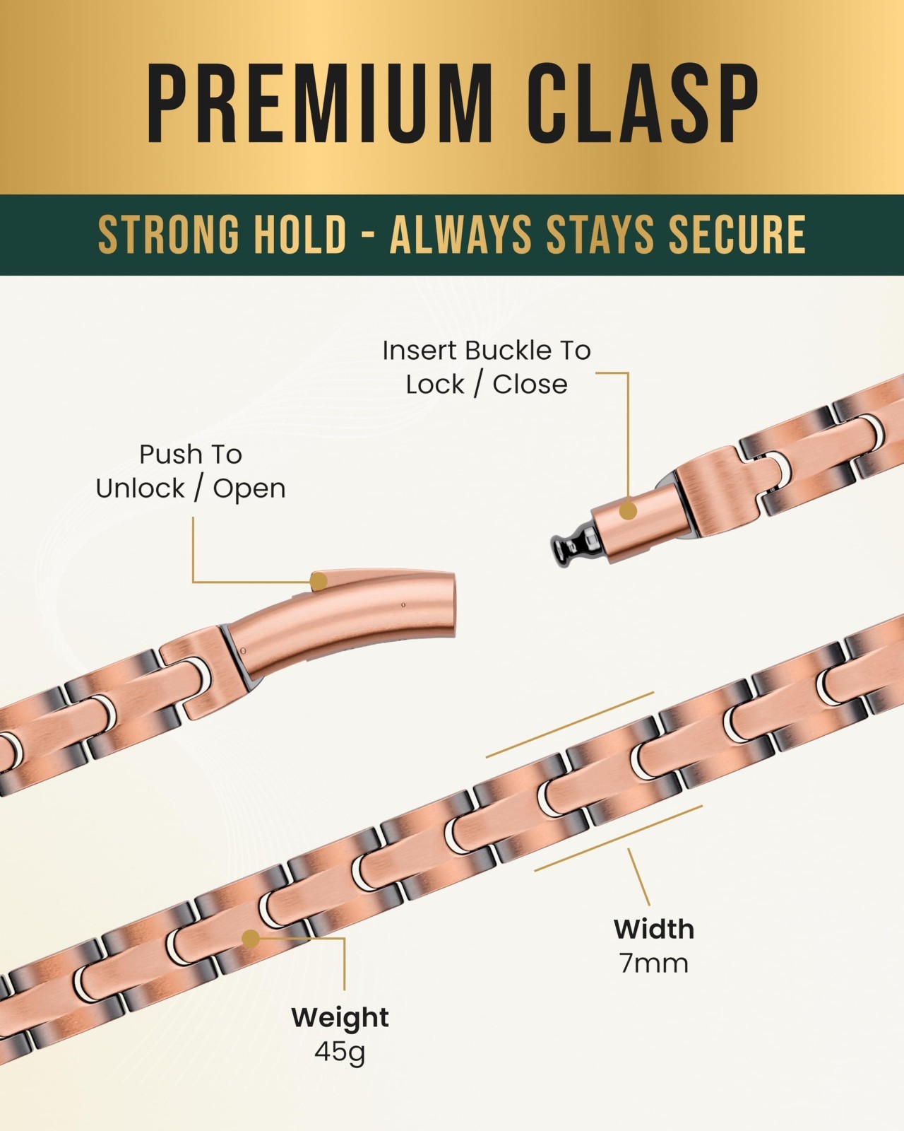 MagnetRX Copper Magnetic Necklace Ultra Strength Magnetic Copper Necklace Unisex