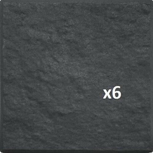 12" x 12" Stomp Stone Landscaping Patio Paver Recycled Rubber Faux Natural Slate