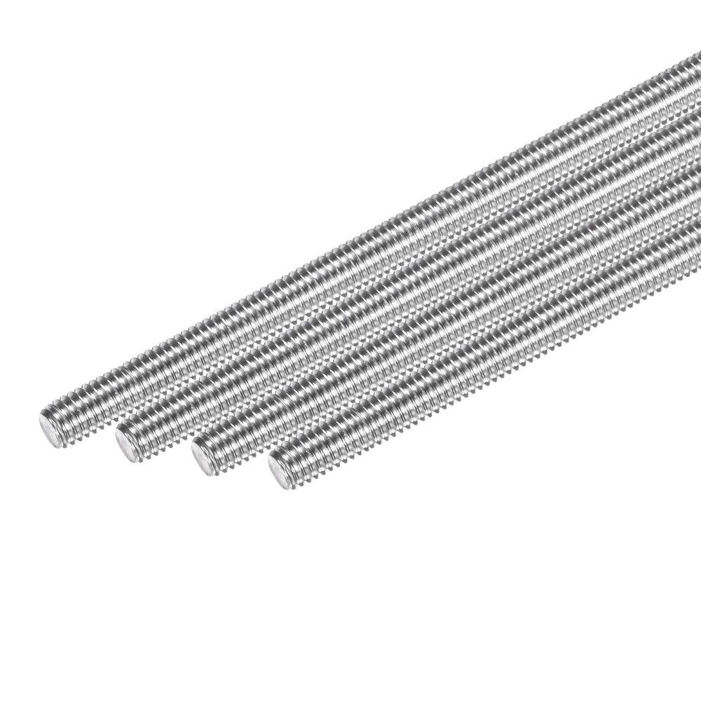 4-Pack Fully Threaded Rod, M6x140mm Stainless Steel Right Hand Thread Bar Studs