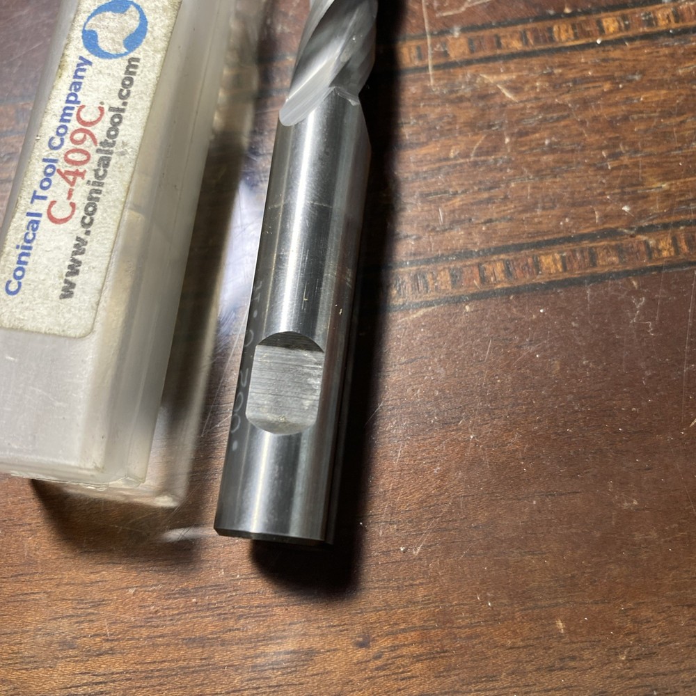 CONICAL TOOL Co. C-409C ~1/2"~3°~3FL SQ END~TAPERED END MILL Solid Carbide (I46)