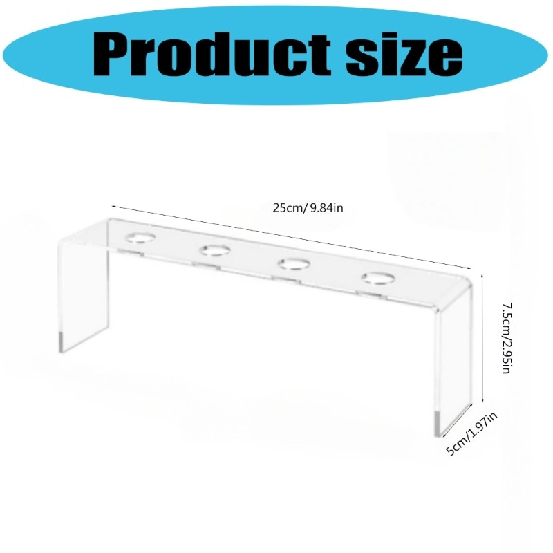 2 Acrylic Wine Cork Organizers Stands with Bottle Display Function Kitchen