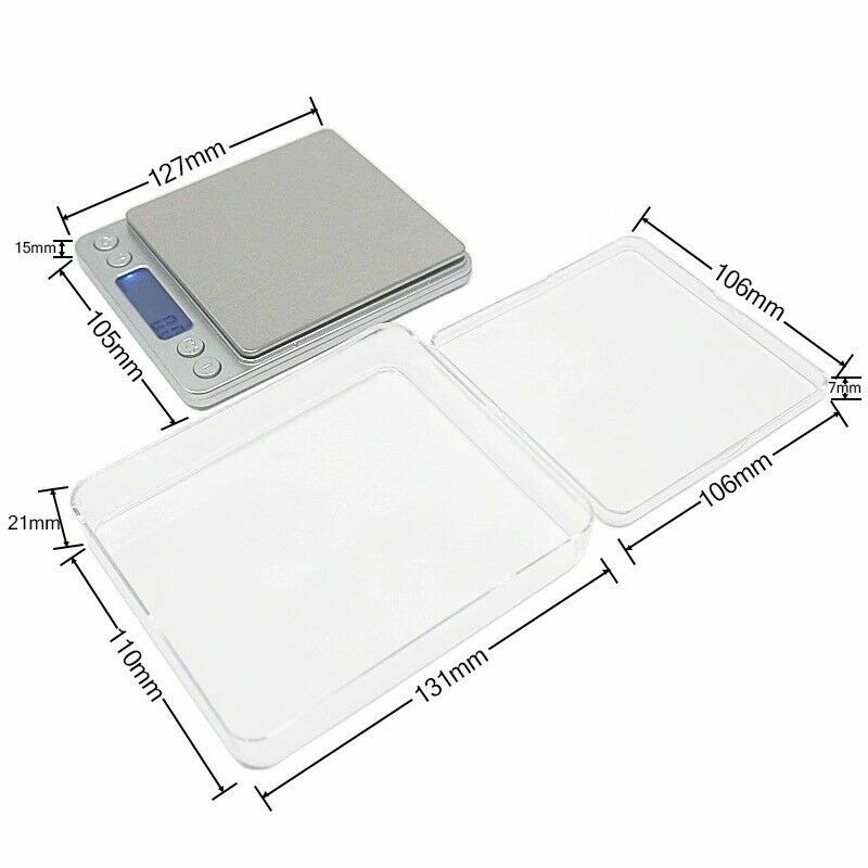 Digital Scale 3000g x 0.1g Jewelry Gold Silver Coin Gram Pocket Size Herb Grain
