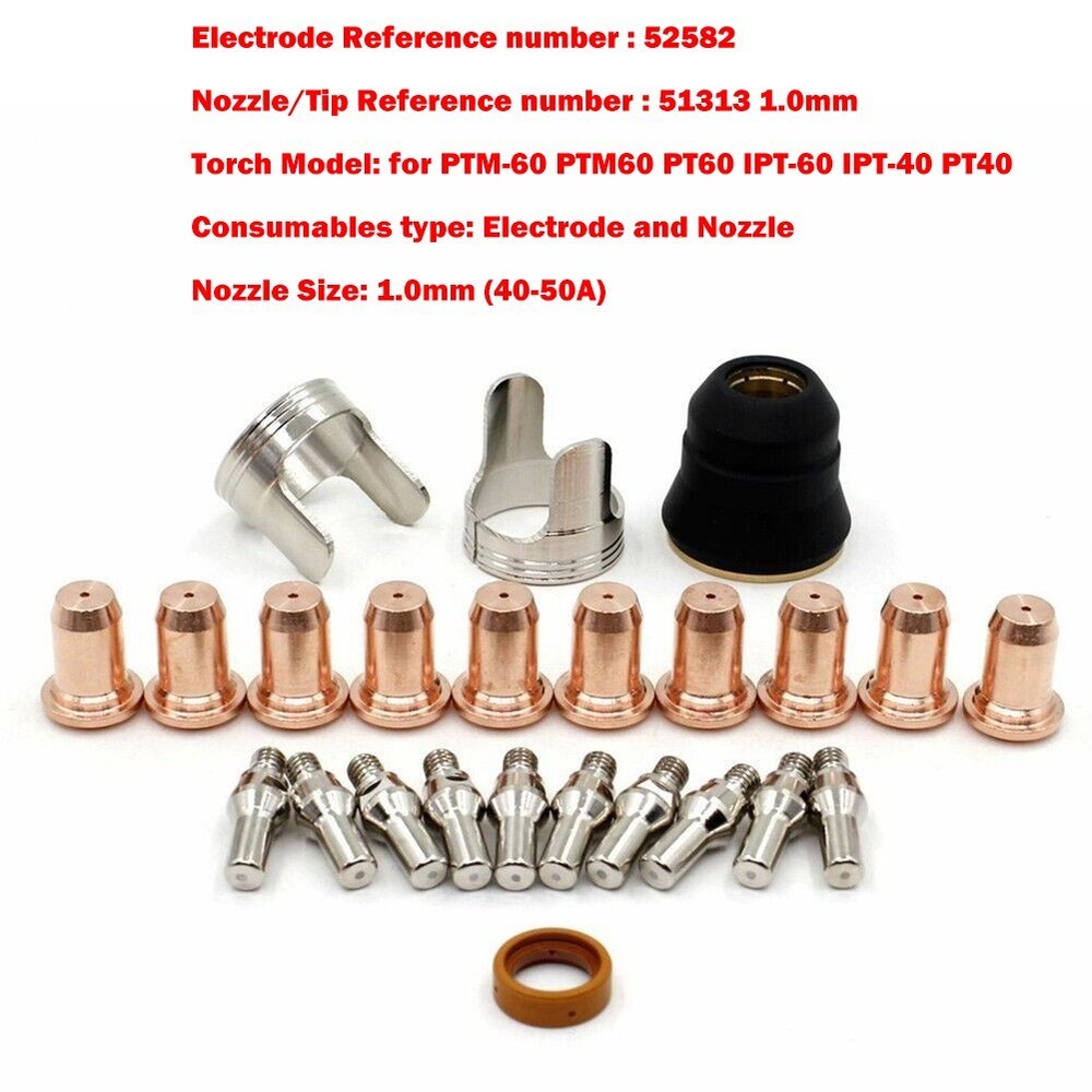 Stable Performance 52582 51313 1 0 Plasma Electrode Kit for IPT40 PT60
