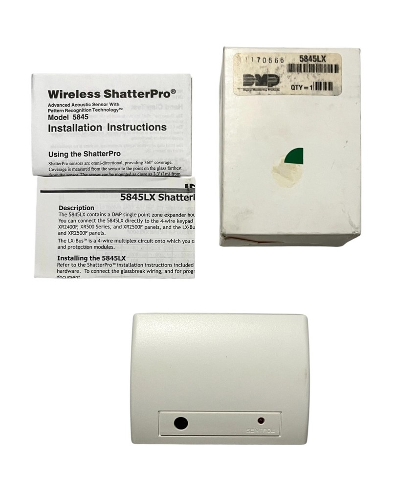 DMP 5845LX Wireless ShatterPro Glassbreak Sensor