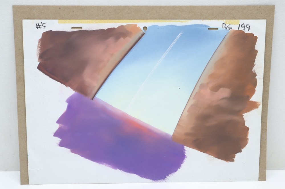 Original Hand Painted Animation Production Background (233-16)