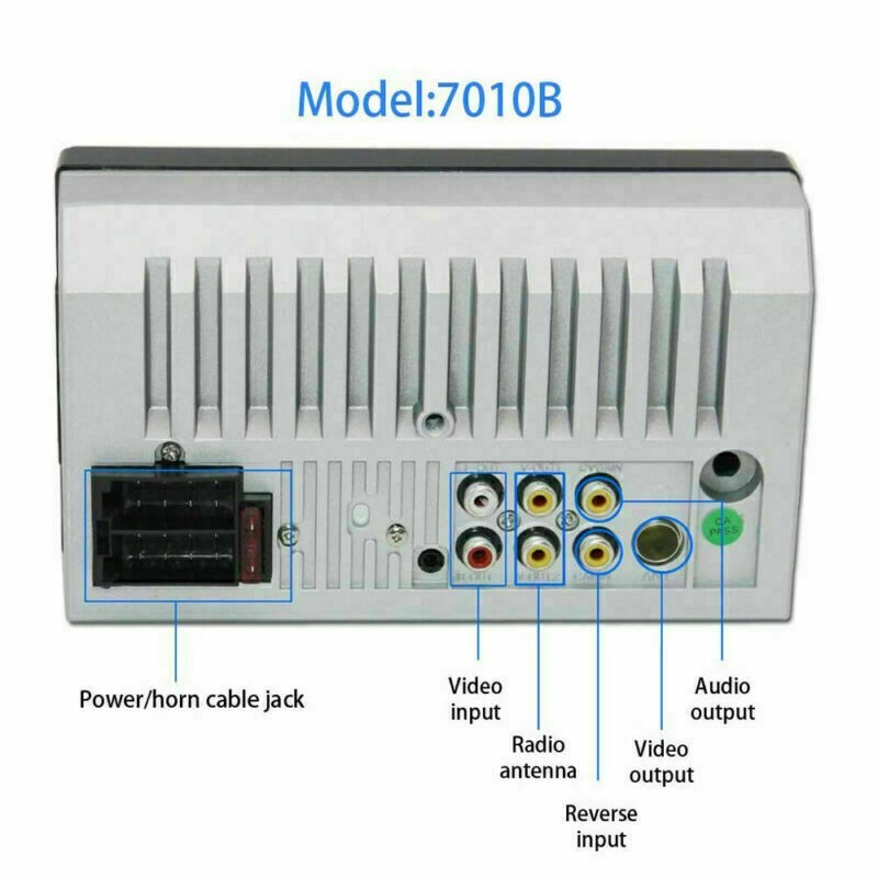 For AUX MP5 Player 7" Double 2DIN Bluetooth Touch Screen Stereo Radio USB Camera