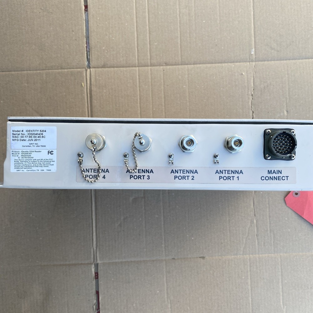 IDENTITY UHF 5204 SIRIT ETSI RFID Toll Reader 24Vdc 3M