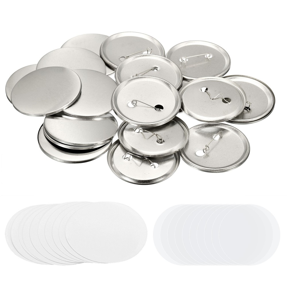 2.26" Blank Button Making Supplies,10Pcs Badge Part for Button Maker Machine