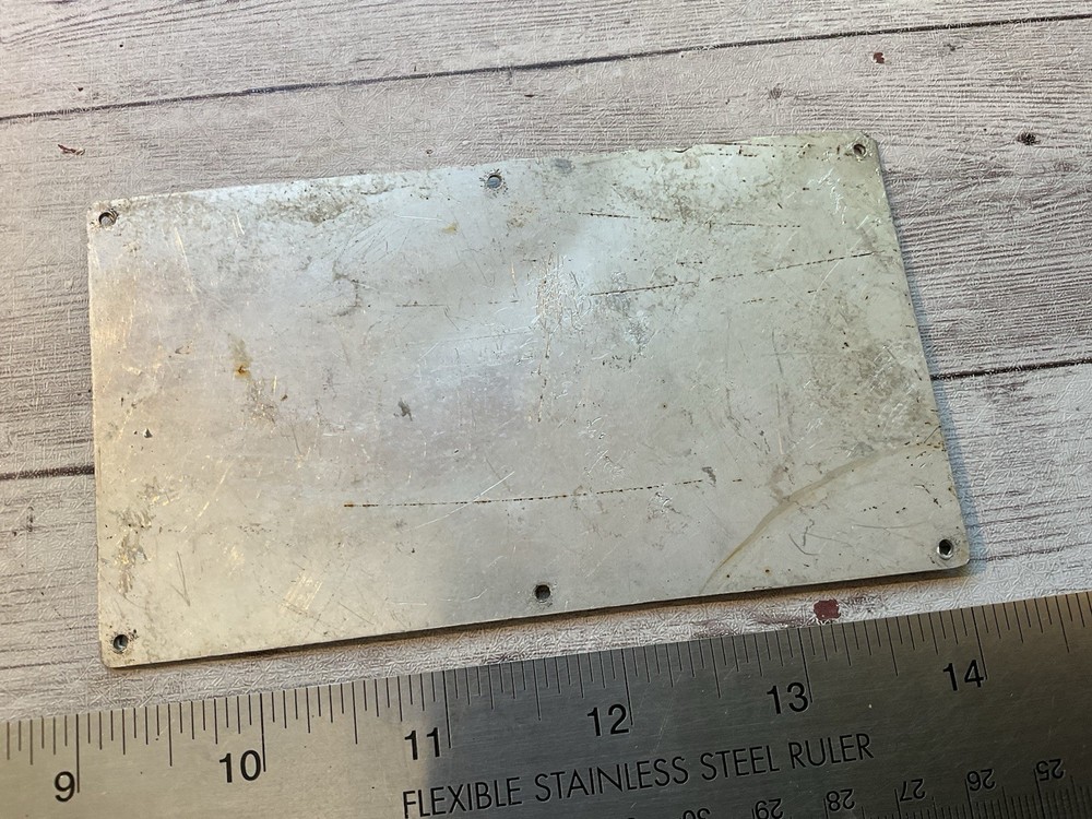 ORIGINAL WWII JAPANESE TYPE 97 SEARCHLIGHT DATA NAME PLATE