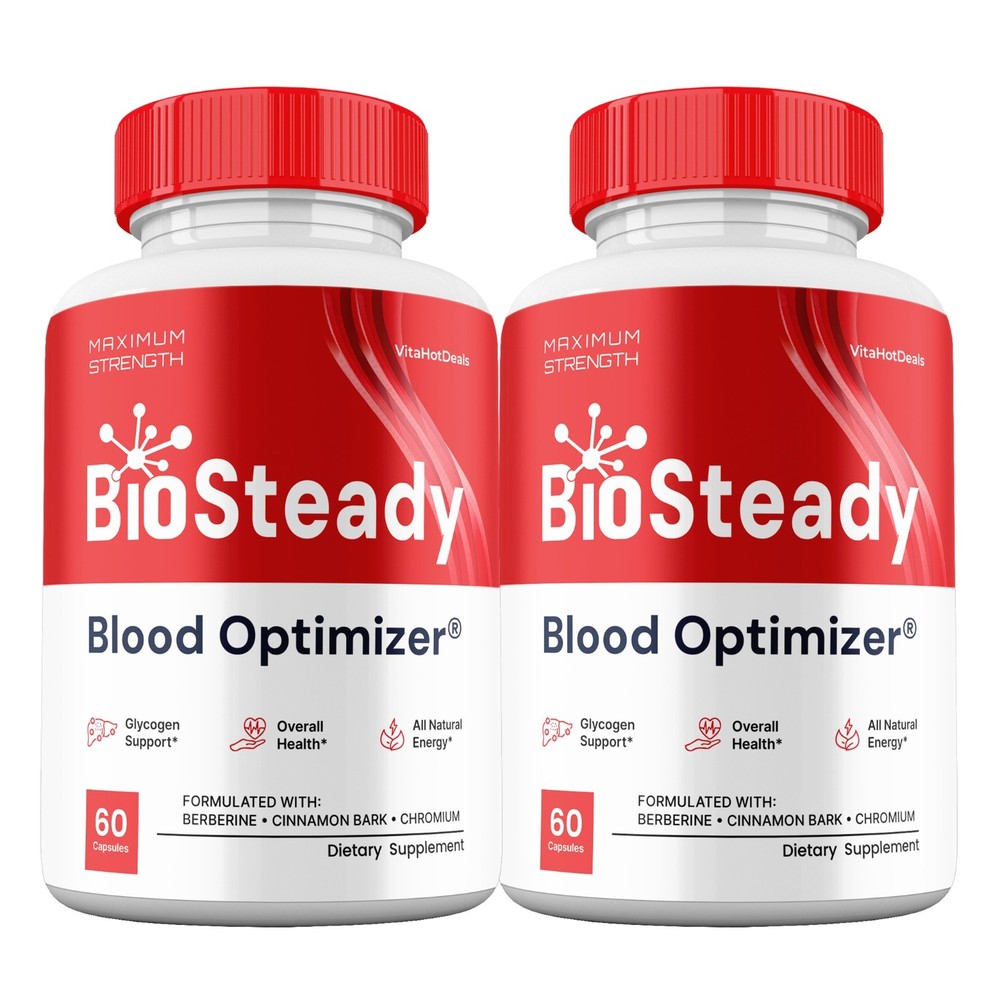 Bio Steady Capsules, Max Strength Formula, BioSteady Supplement (2 pack)