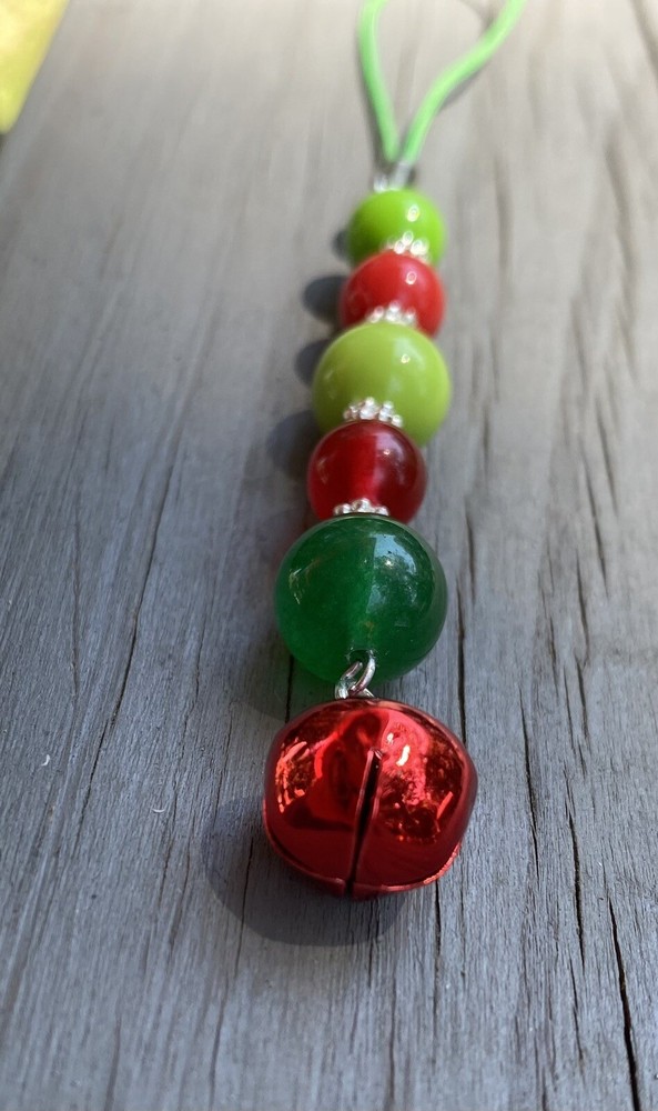 Christmas Red JINGLE BELL Cell Phone Charm Strap Dangle iphone Android Accessory