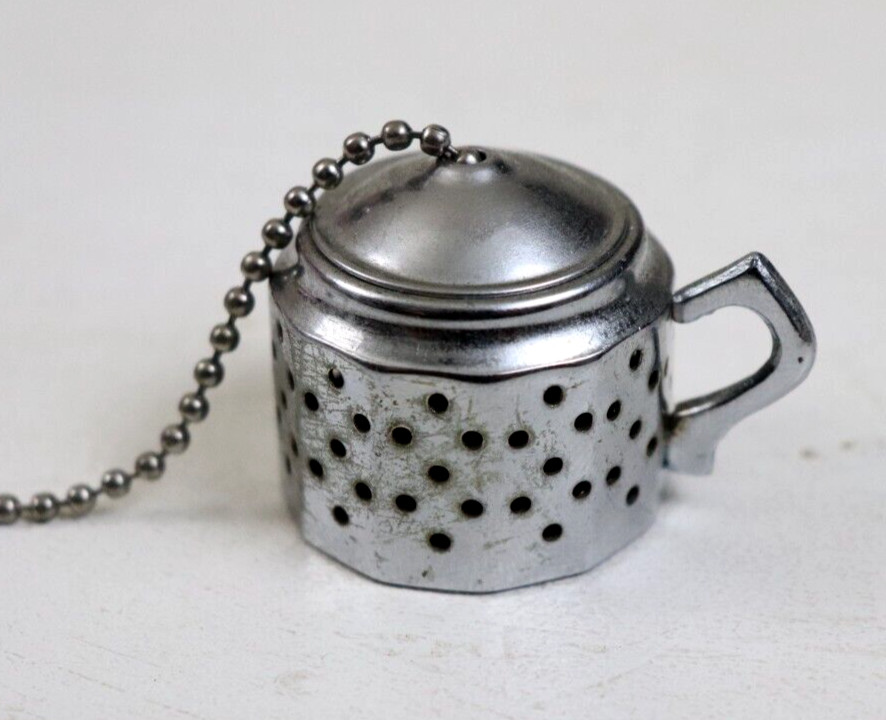 Vintage Teapot Shaped Loose Leaf Tea Infuser Missing Spout