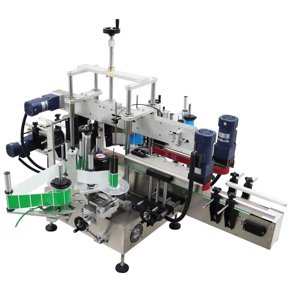 Double Sided Automatic Desktop Labeling Machine 110V Labeller for Various Bottle