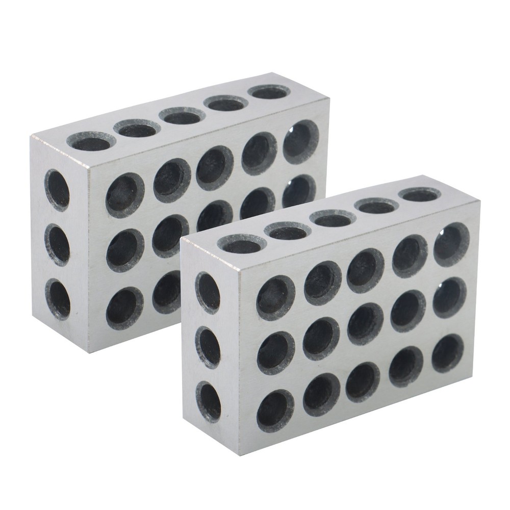 1/8" Thin Parallel Set & 1 Pair 1-2-3 Blocks, 23 Holes per Block Set
