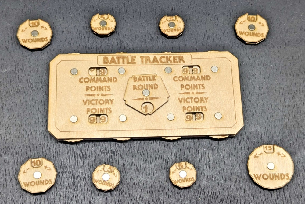 Battle Tracker & Wound Counters– Warhammer 40k, Kill Team Tabletop Wargames
