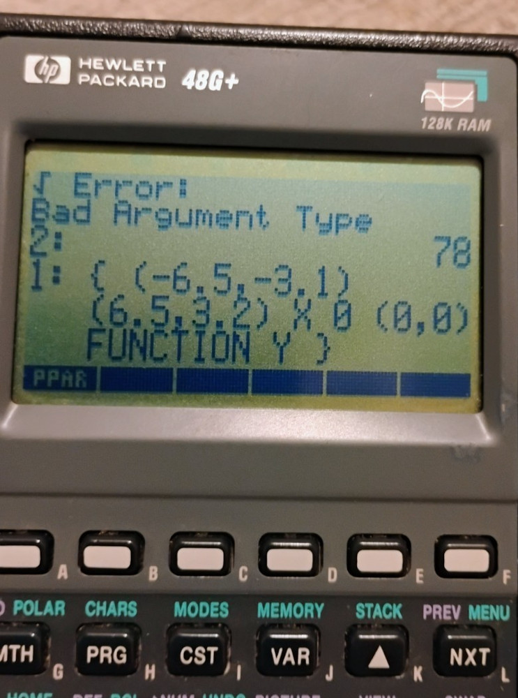 Hewlett Packard HP 48G+ Graphing Calculator 128K RAM TESTED WORKING case