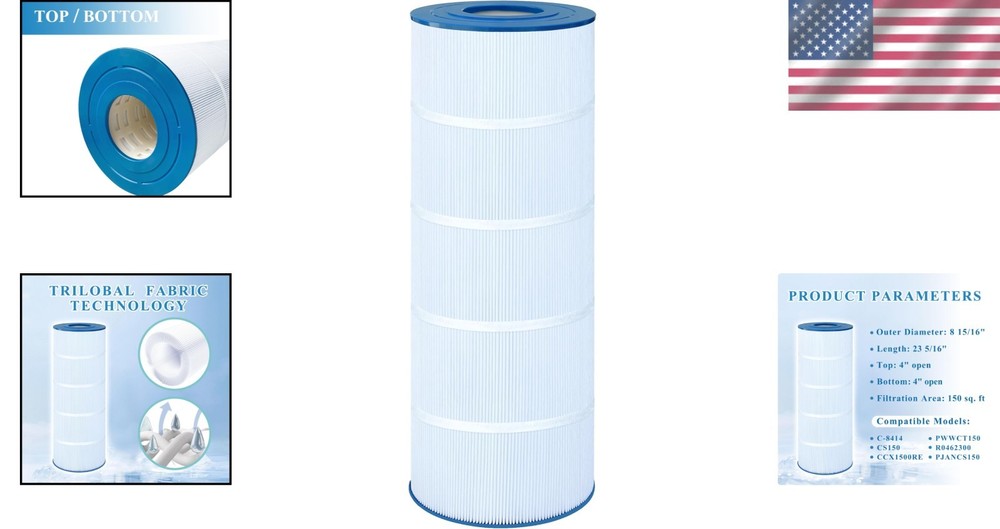 Pool Filter Compatible with Jandy CS150, Pro Clean 150 - 1 Pack