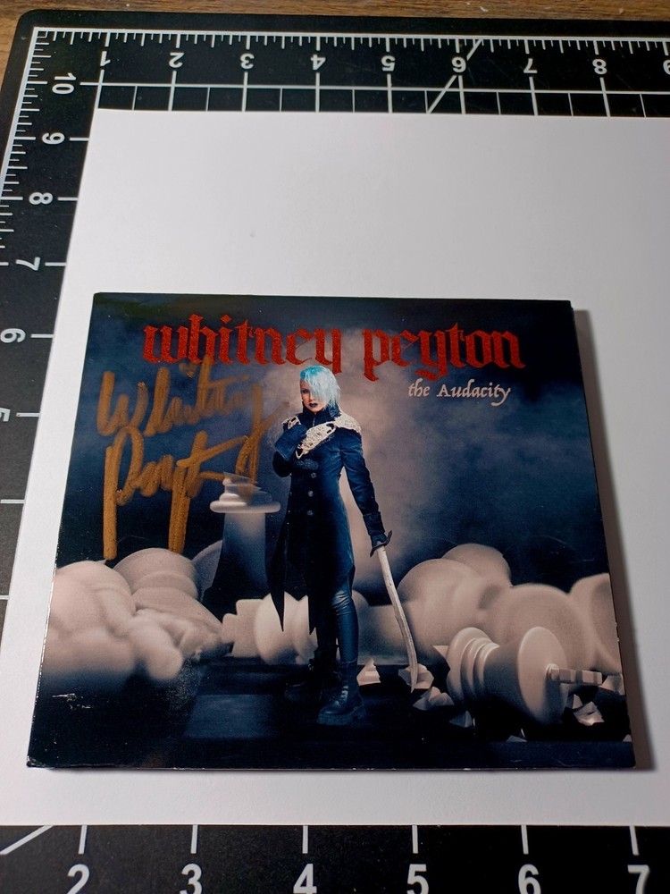 WHITNEY PEYTON THE AUDACITY Album Signed CD ALPHA HOWSE