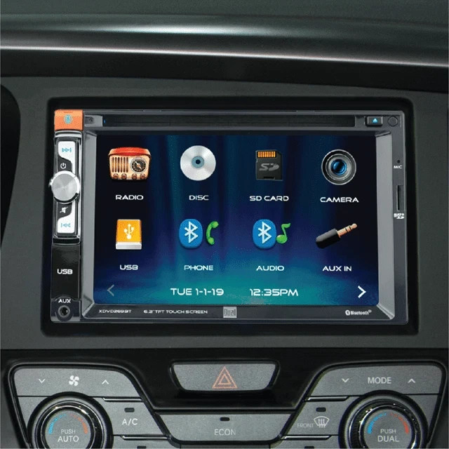 Dual XDVD269BT CD Player Bluetooth USB AUX Input 6.2" Touch Screen LCD - [LN]™