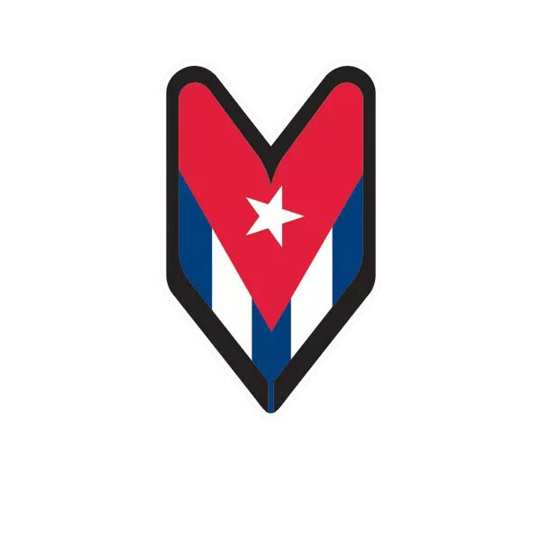 Cuban Driver Badge Sticker Decal
