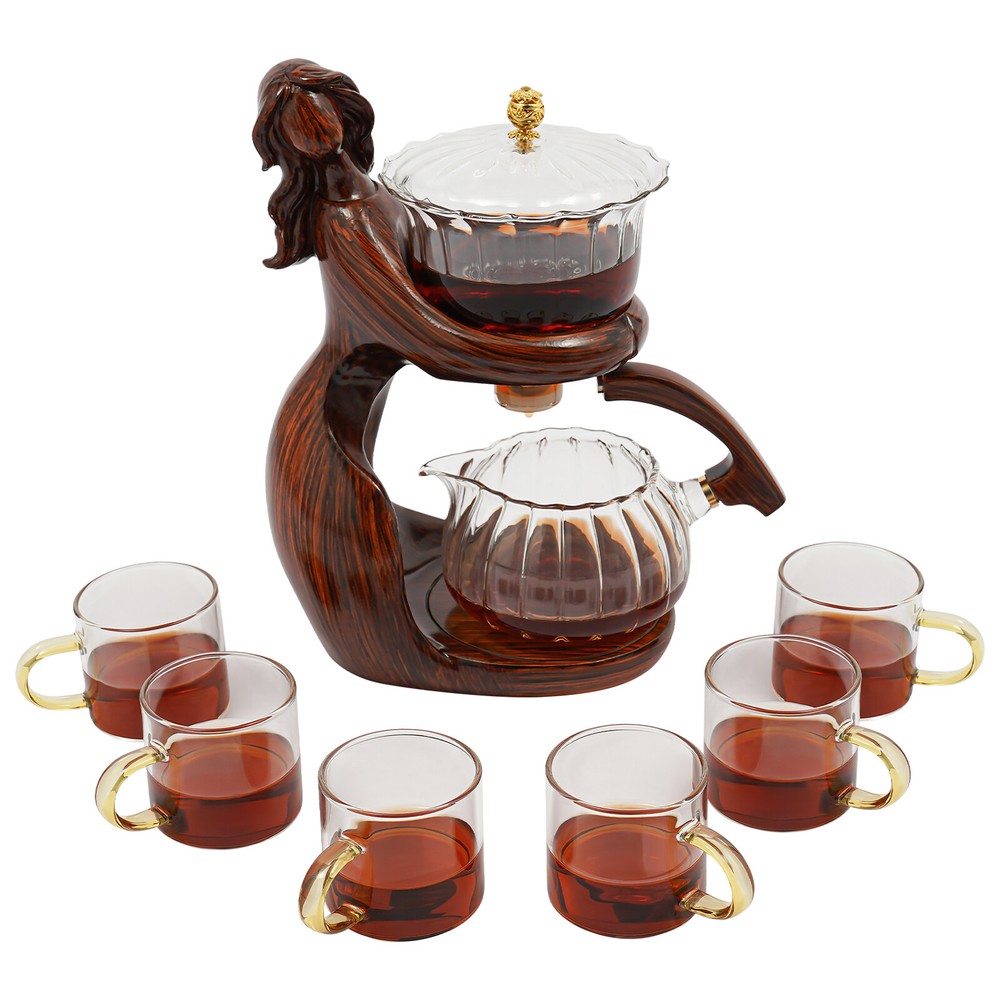 Teapot Set Semi Automatic Tea Set Tea Set with 6 Small Cups Coffee Set Teapots