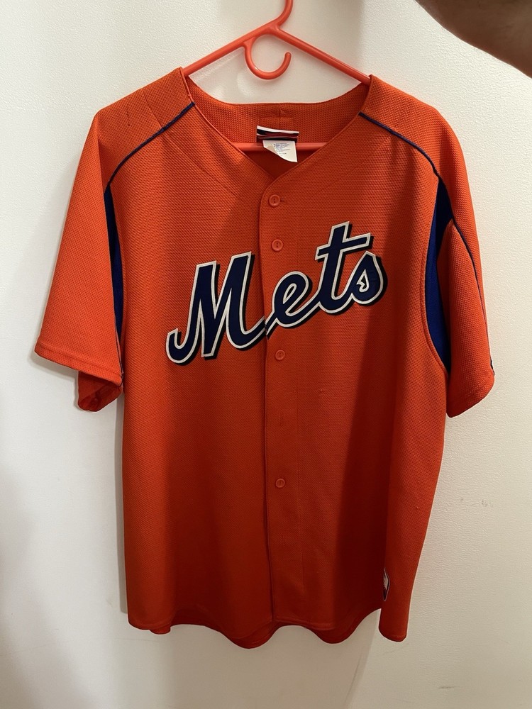 AUTHENTIC COLLECTION Cliff Floyd Signed Mets Alt Orange Jersey
