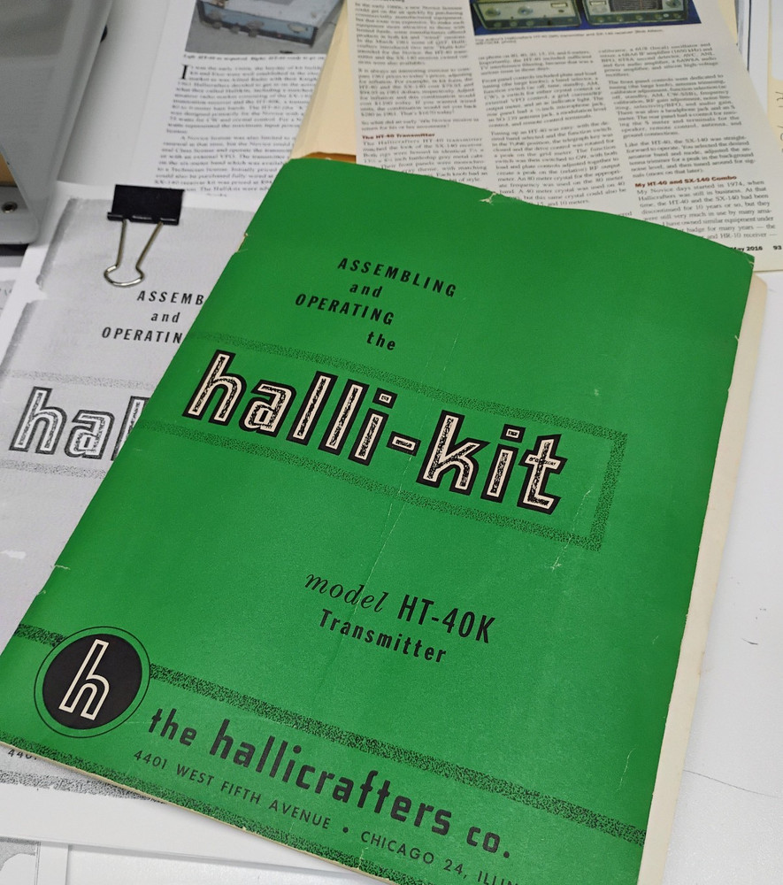 UNBUILT Halli-Kit HT-40K Transmitter. Rare, Vintage Hallicrafters Unbuilt Kit.