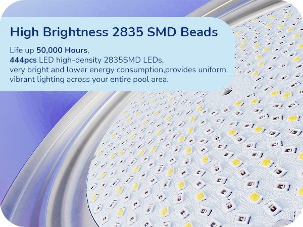 EDISHINE 12V LED Pool Lights for Inground Pool RGBW Dynamic Effects Waterproof