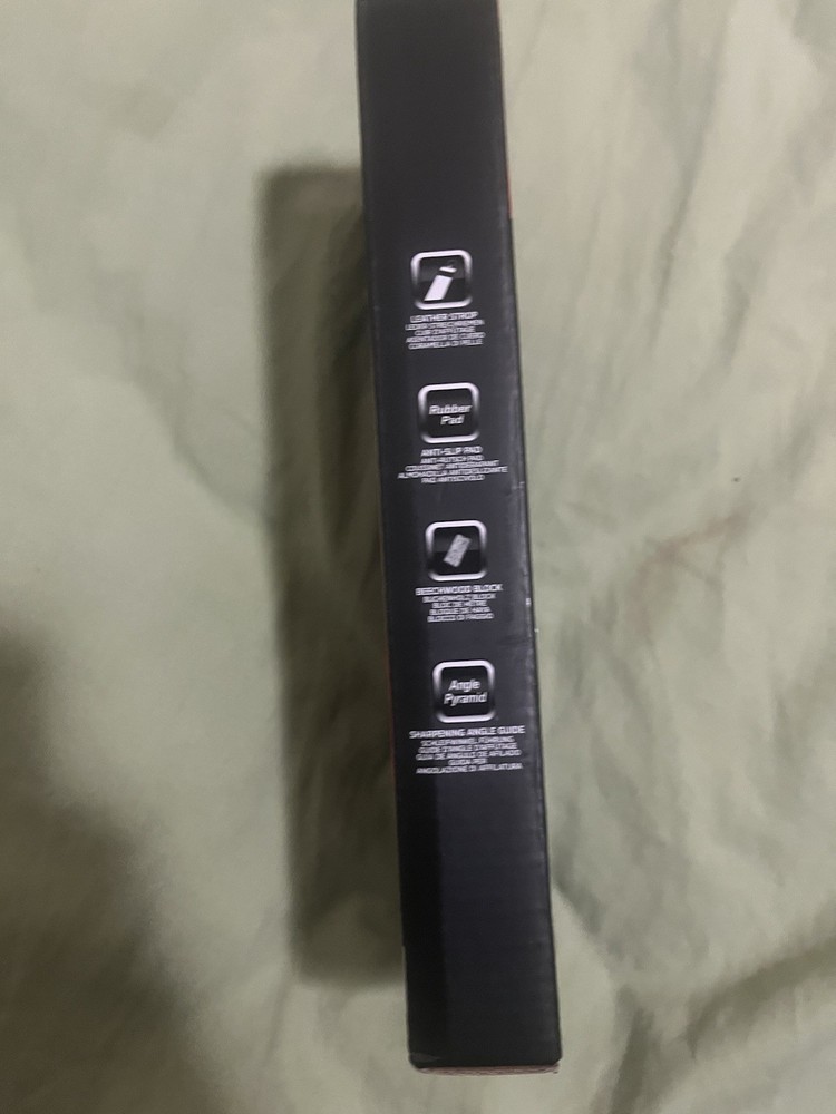 SHARPAL 8"x3" Honing Leather Strop with 2 Oz. Polishing Compound & Angle Guide