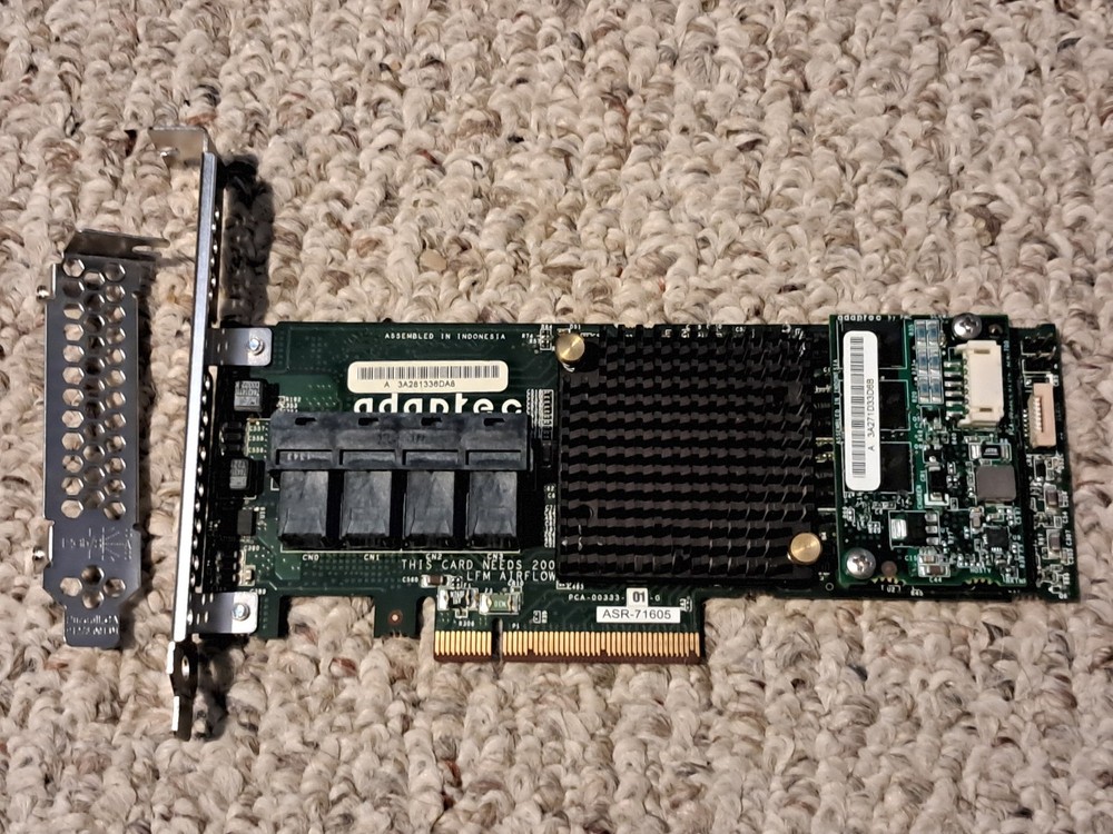 Adaptec 16-Ports RAID Controller (2274500-R) high and low profile brackets