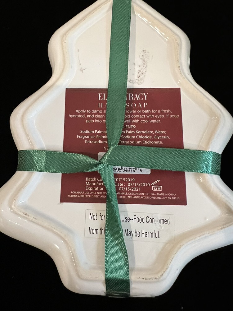 Ellen Tracy Soap Dish & Soap Christmas Tree