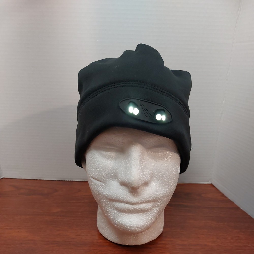 PowerCap Lighted Headlight Beanie Hat Cap Headlamp Beanie