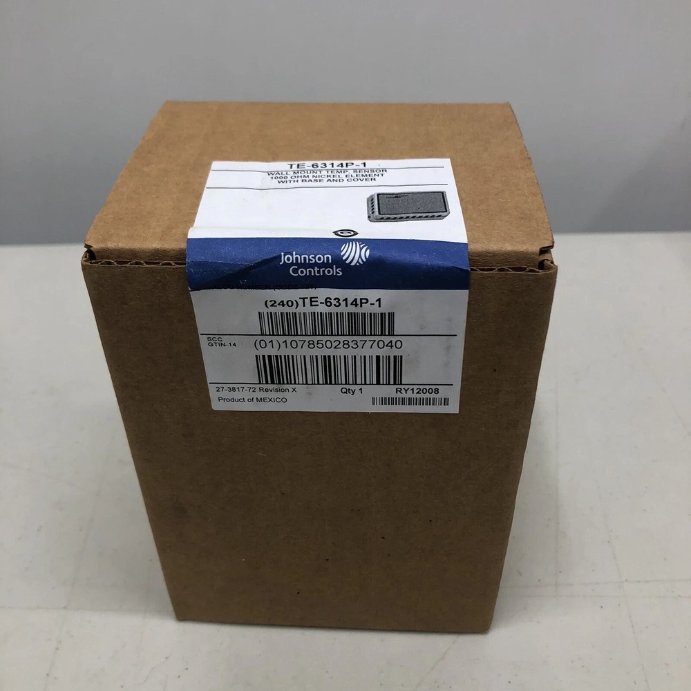 Johnson Controls Wall Mount Temp Sensor TE-6314P-1 With Base And Cover