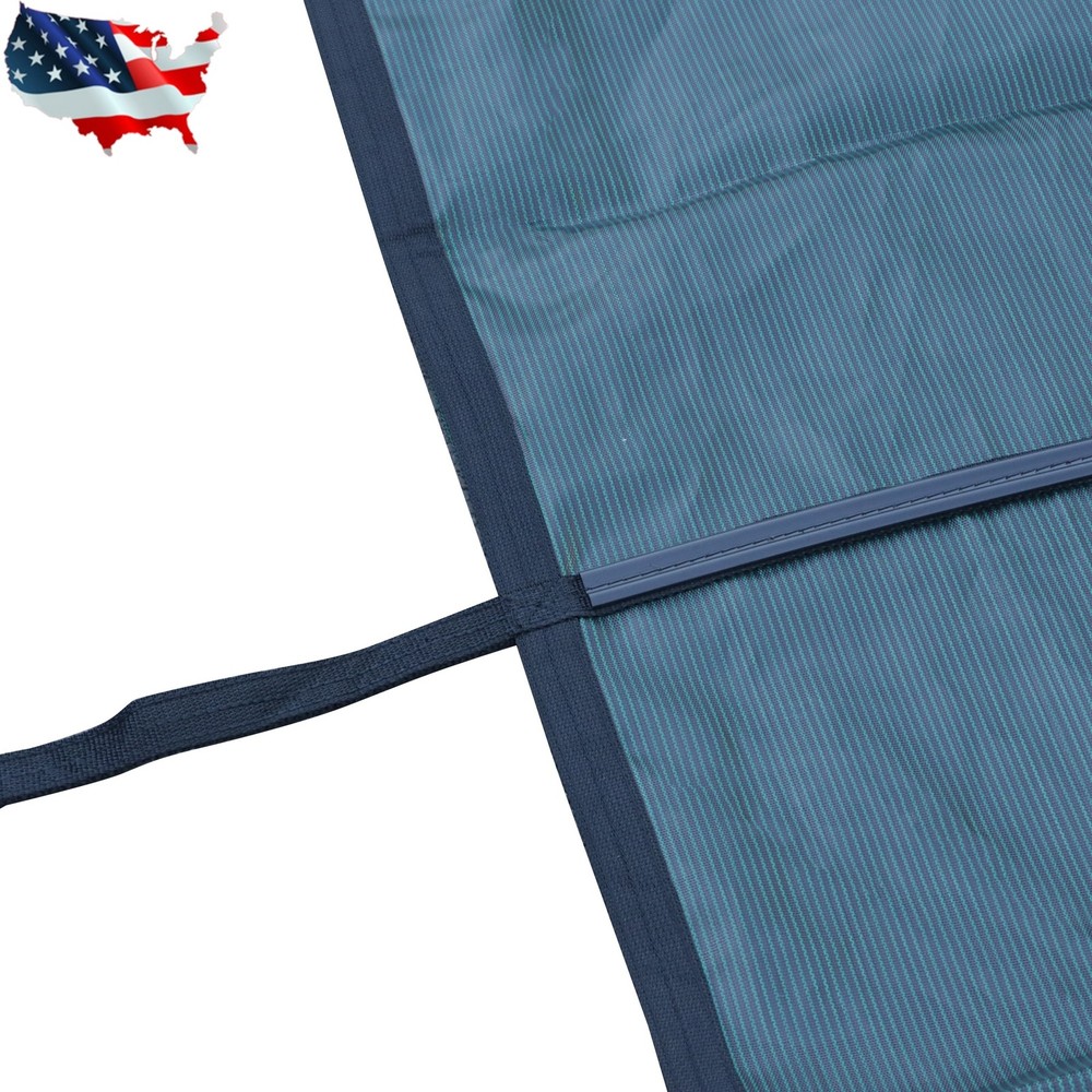 18x32FT Rectangular Inground Pool Safety Cover Solid Green Mesh for 16x30ft Pool