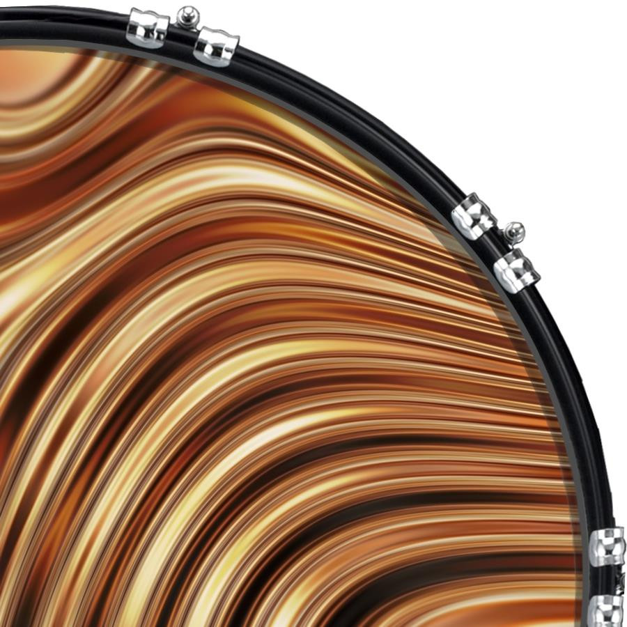 20" Custom Bass Kick Drum Front Head Graphic Graphical Texture 1