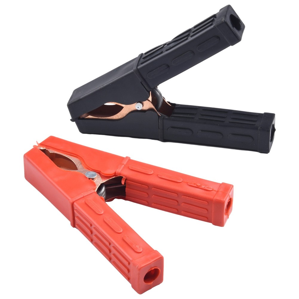 Non Slip Handle Convenient Force 2PCS Power Replacement Battery Clamps